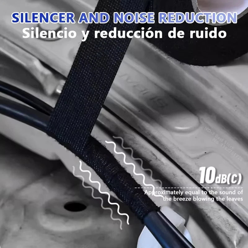 High Temperature Wire Harness Cloth Tape Automotive Cable Loom Heatproof Fabric Adhesive Tape for Engine Electrical Insulation