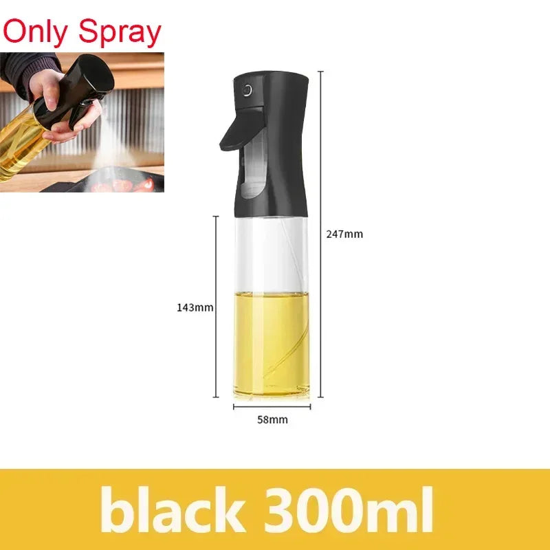 Oil Spray Plastic Household Kitchen Oil Spray Bottle Nebulizing Mist Filling Cooking Dual Use BBQ Camping Large Capacity