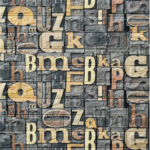 70cm*1m 3D Self-adhesive Wall Sticker Imitation Brick Bedroom Home Decor Waterproof Self-adhesive DIY Wallpaper for Living Room