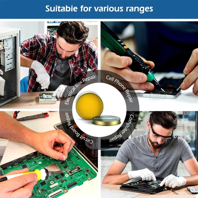 Solder Paste Rosin Flux 10g/30g/100g Lead-free Welding Flux Iron Repair Welding Paste Soldering Tin Soldering Oil Soldering Flux