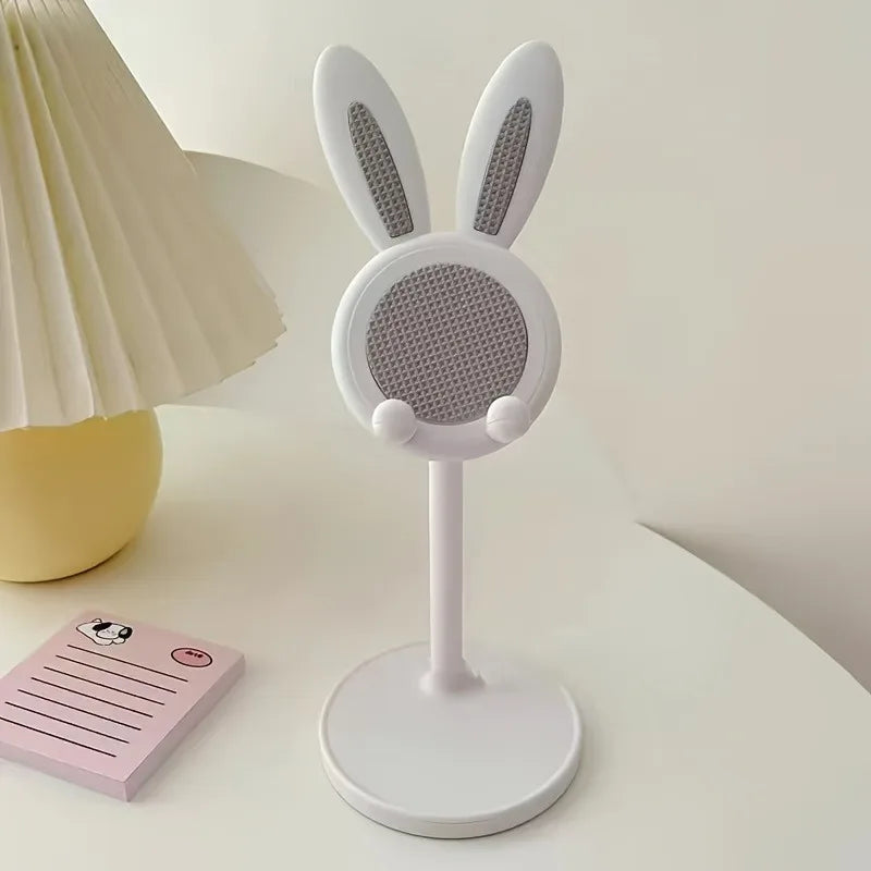 Cute Cartoon Bunny Mobile Phone Stand Desktop Adjustable Holder Can Lift and Adjust Cellphone Bracket For iPhone Samsung Xiaomi