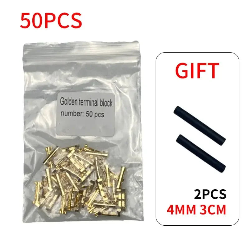 50pcs 100pcs 200pcs Docking Terminal U Type Terminal Tab 0.3 To 1.5mm2 Terminal Block Connector Double Connector Terminal