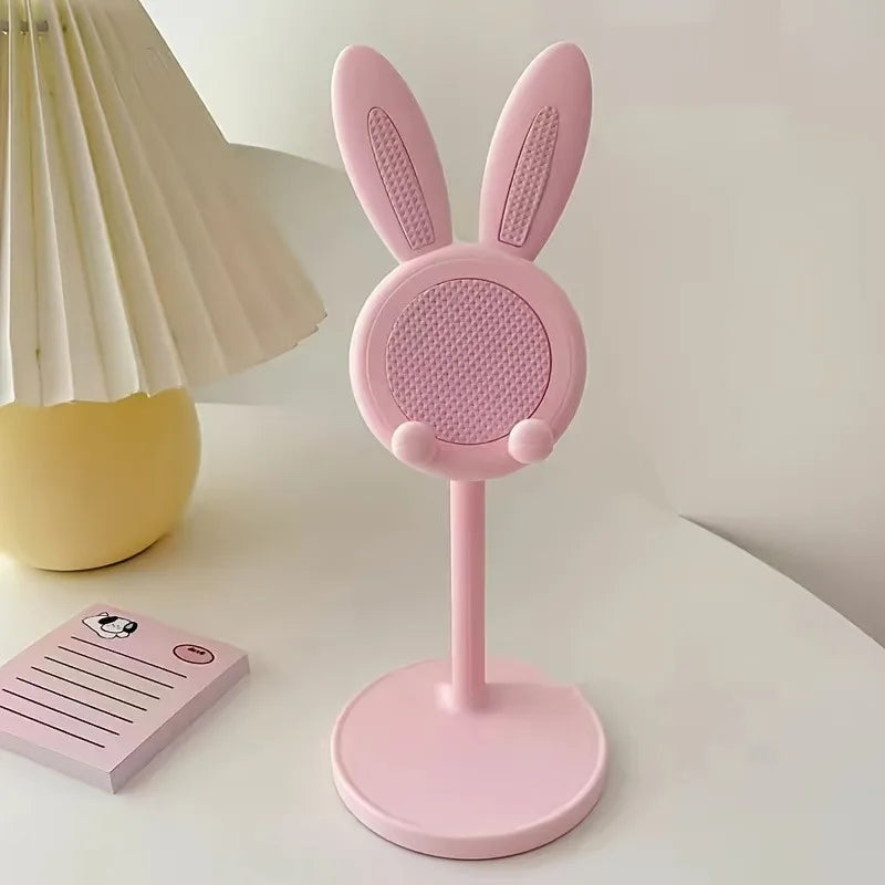 Cute Cartoon Bunny Mobile Phone Stand Desktop Adjustable Holder Can Lift and Adjust Cellphone Bracket For iPhone Samsung Xiaomi