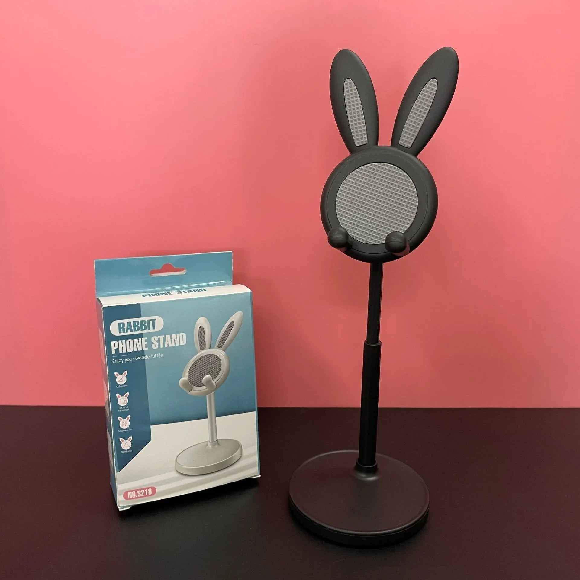 Cute Cartoon Bunny Mobile Phone Stand Desktop Adjustable Holder Can Lift and Adjust Cellphone Bracket For iPhone Samsung Xiaomi
