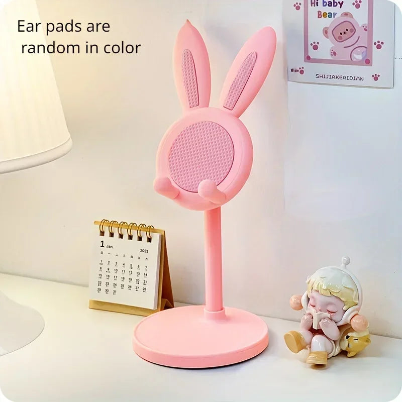 Cute Cartoon Bunny Mobile Phone Stand Desktop Adjustable Holder Can Lift and Adjust Cellphone Bracket For iPhone Samsung Xiaomi
