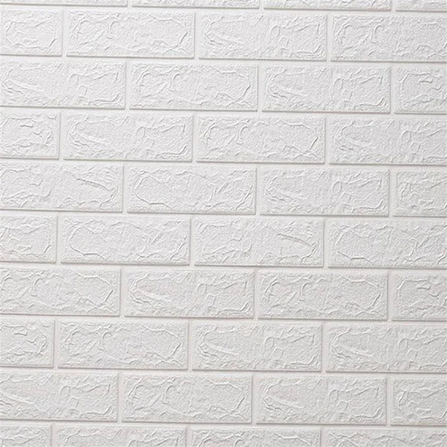 70cm*1m 3D Self-adhesive Wall Sticker Imitation Brick Bedroom Home Decor Waterproof Self-adhesive DIY Wallpaper for Living Room