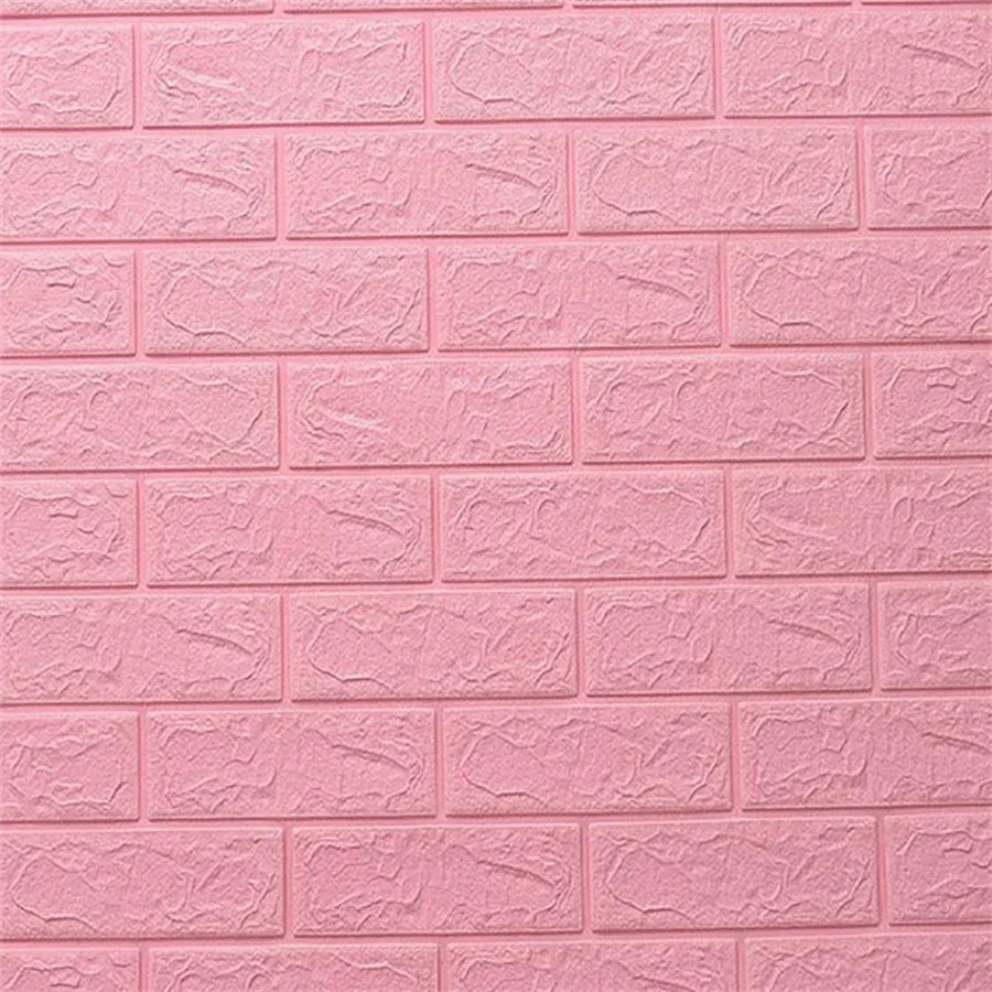 70cm*1m 3D Self-adhesive Wall Sticker Imitation Brick Bedroom Home Decor Waterproof Self-adhesive DIY Wallpaper for Living Room