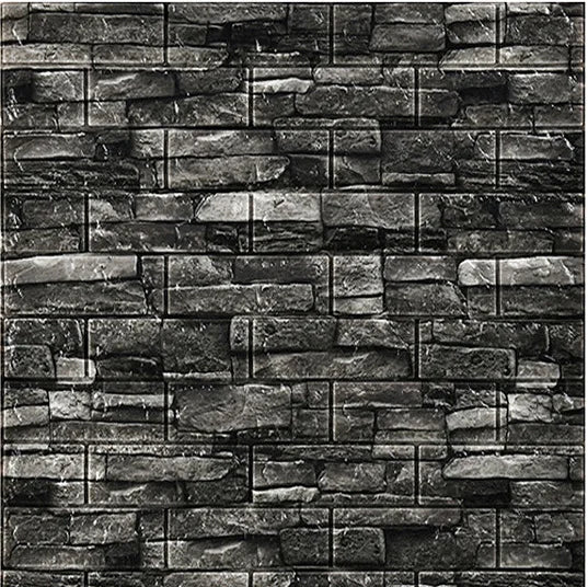 70cm*1m 3D Self-adhesive Wall Sticker Imitation Brick Bedroom Home Decor Waterproof Self-adhesive DIY Wallpaper for Living Room