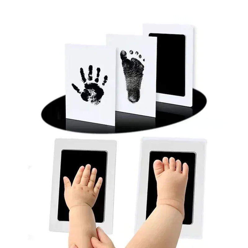 Kit Ink Pads Baby DIY Newborn Hand And Footprint Photo Frame Handprint Toddlers Souvenir Accessories Safe Clean Baby Shower Gift