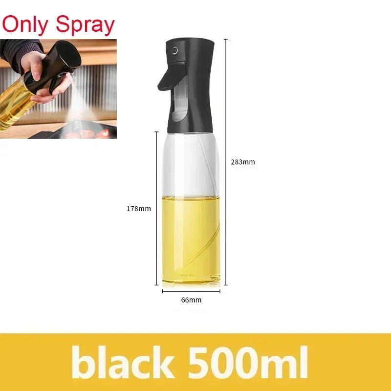 Oil Spray Plastic Household Kitchen Oil Spray Bottle Nebulizing Mist Filling Cooking Dual Use BBQ Camping Large Capacity