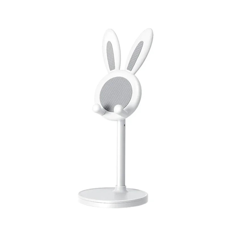 Cute Cartoon Bunny Mobile Phone Stand Desktop Adjustable Holder Can Lift and Adjust Cellphone Bracket For iPhone Samsung Xiaomi