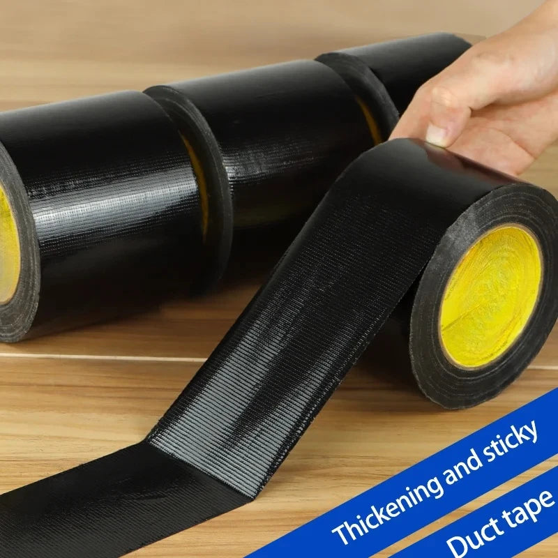 Black Fabric Duct Tape, Perfect for Electric Bike Seat/Tarpaulin Repair