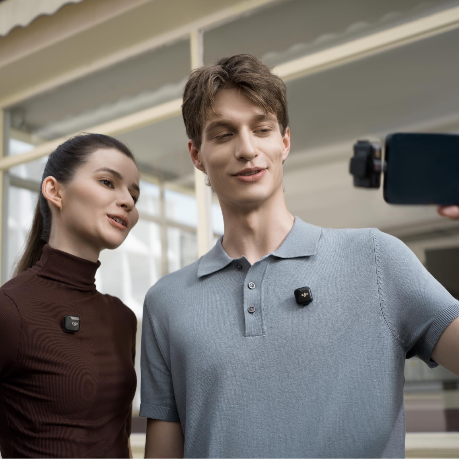 DJI Mic Mini (2 TX + 1 RX + Charging Case), Wireless Lavalier Microphone, Detail-Rich Audio, 48h Use, Noise Cancelling, Automatic Limiting, Bluetooth Microphone for Camera/iPhone/Android, Vlog