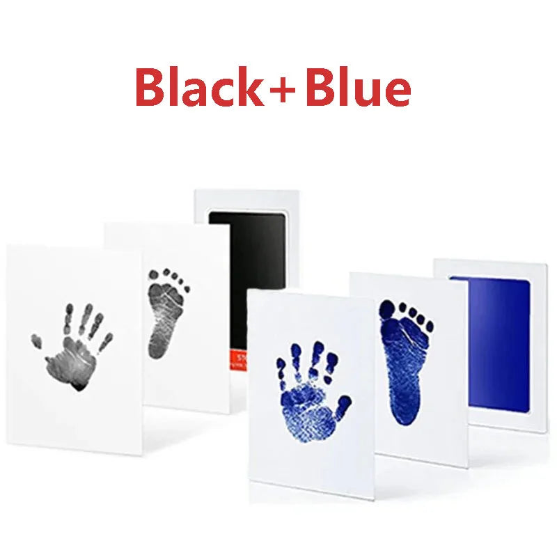 Kit Ink Pads Baby DIY Newborn Hand And Footprint Photo Frame Handprint Toddlers Souvenir Accessories Safe Clean Baby Shower Gift