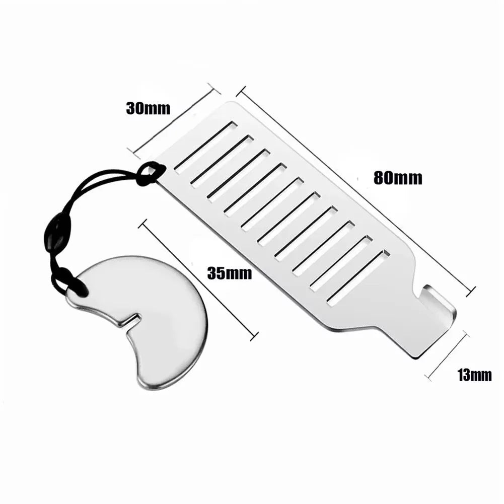 Safety Anti-theft Door Blocker Portable 8cm Stainless Steel Safe Security Tool For Home Privacy Hotel Travel Door Lock Stopper