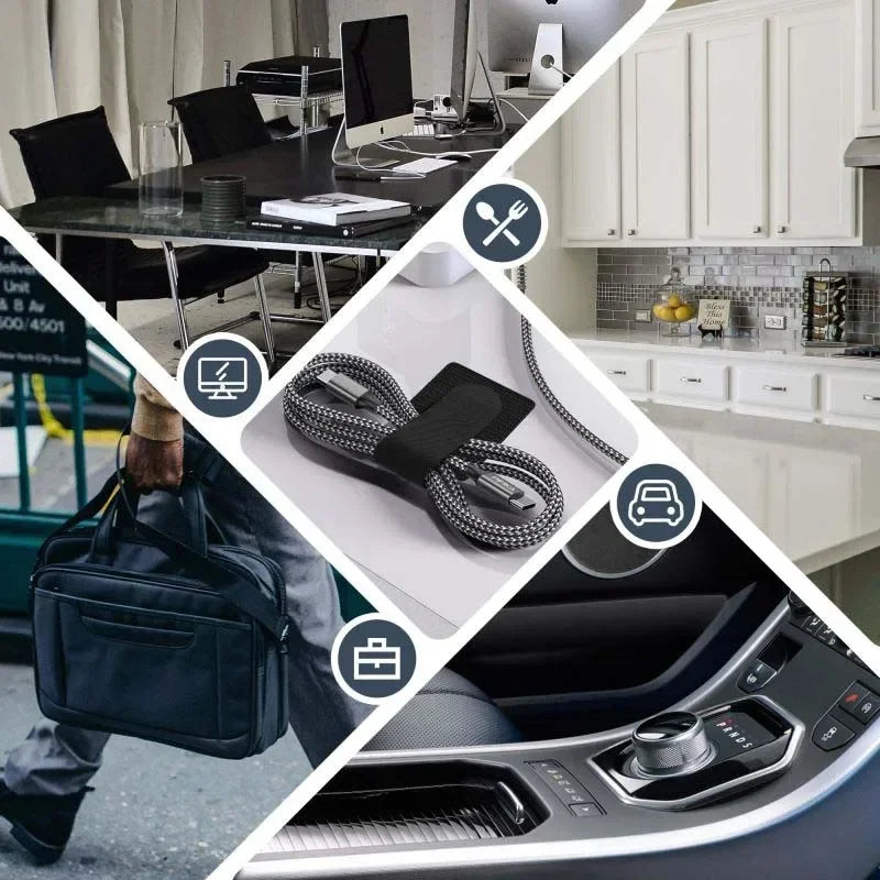 Reusable Cable Ties Fastening Wire Organizer Cord Rope Holder Self Adhesive Adjustable Cord Organizer Straps Desk Management