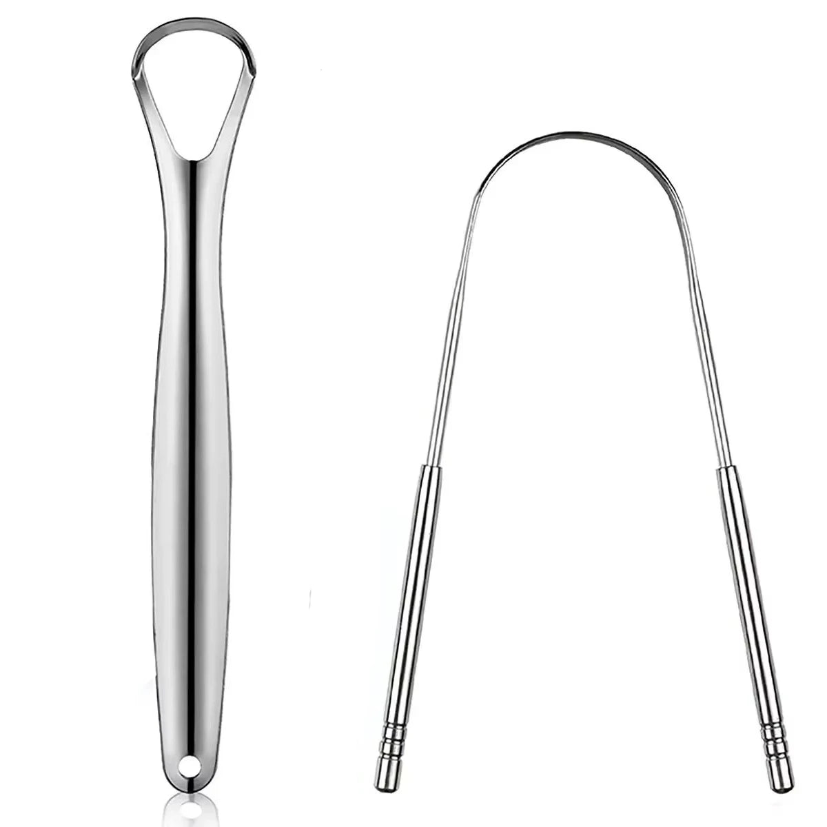 Premium 1pcs/3pcs Metal Tongue Scraper Cleaner for Adults & Kids, Portable Stainless Steel Tongue Scrapers Brushes for Removing