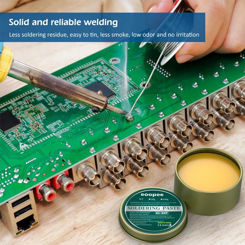 Solder Paste Rosin Flux 10g/30g/100g Lead-free Welding Flux Iron Repair Welding Paste Soldering Tin Soldering Oil Soldering Flux