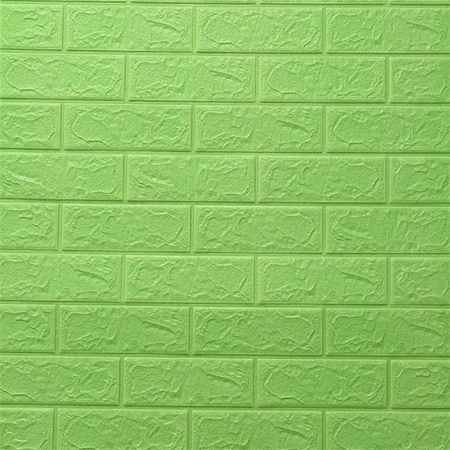 70cm*1m 3D Self-adhesive Wall Sticker Imitation Brick Bedroom Home Decor Waterproof Self-adhesive DIY Wallpaper for Living Room