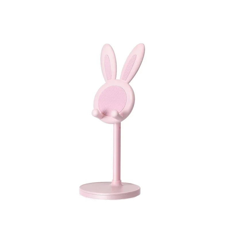 Cute Cartoon Bunny Mobile Phone Stand Desktop Adjustable Holder Can Lift and Adjust Cellphone Bracket For iPhone Samsung Xiaomi