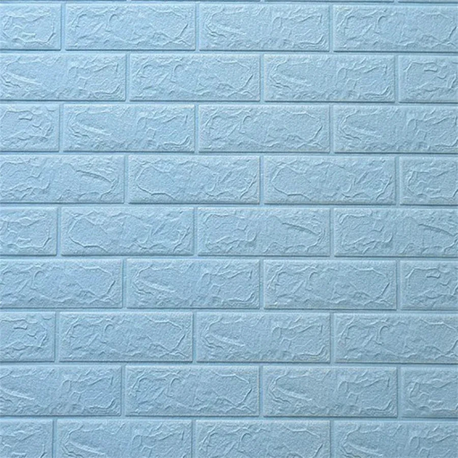 70cm*1m 3D Self-adhesive Wall Sticker Imitation Brick Bedroom Home Decor Waterproof Self-adhesive DIY Wallpaper for Living Room