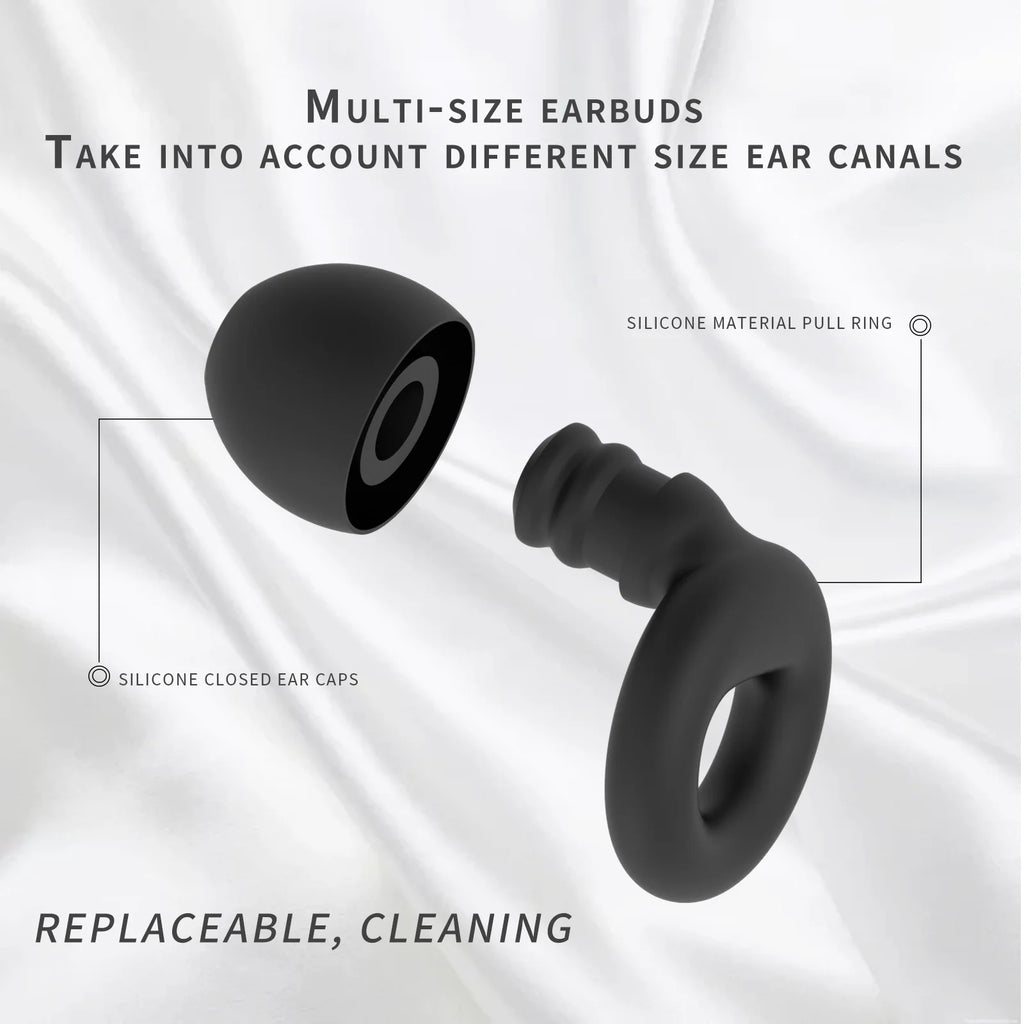 Silicone Earplugs for Swimming Sleep Noise Cancel Noise Reduction-Soundproof Reduce Disturbances -Quality loop Earplugs